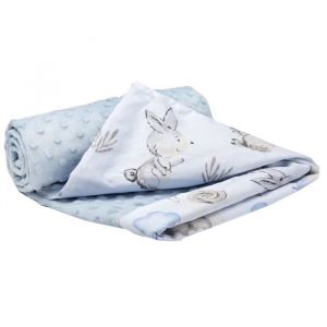 Medi Partners Couverture Bébés 100% Coton 75x100cm pour Enfant Minky Multifonctionnel Bilatéral Doux et Melleux pour Landaus