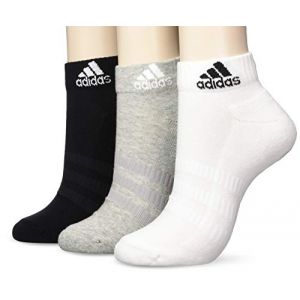 Image de Adidas Cushion Ankle 3 Pair - Medium Grey Heathereather / White / Black - Taille XXL