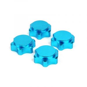 Assortiment 4 pi&egrave;ces Ecrous Alu 17mm