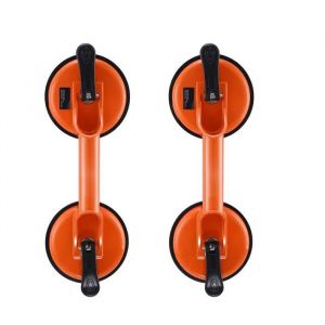 Ventouse en Verre-Duoku-4,7 po-330 lb-Poignée en Aluminium-Élévateur Industriel pour Verre/Granit/Carrelage/Métal/Bois-2 Lot