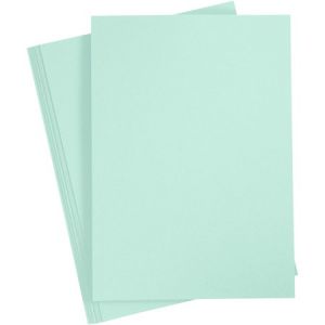 Papier cartonné Vert pastel A4 210 gr 10 pcs