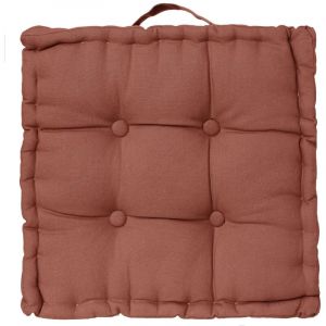 Atmosphera Coussin de sol - 40 x 40 cm - Terracotta