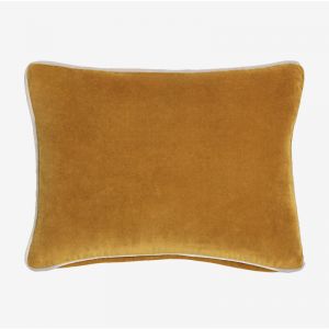 Coussin rectangulaire en velours (30x40 cm) Trincy SKLUM Moutarde 30 cm