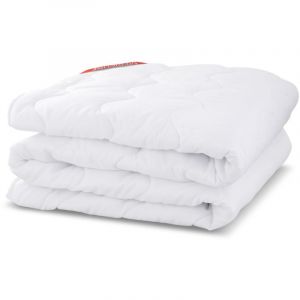 Surmatelas/protège-matelas matelassé en fils premium 90x200cm blanc
