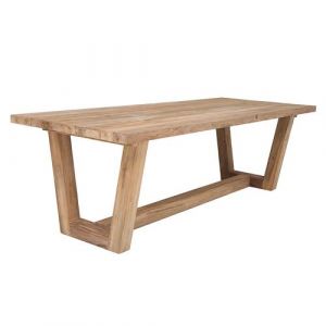 Gecko jardin Table en teck massif recyclé 250 x 100 cm Granby