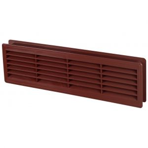 Awenta 120x440mm porte intérieure en plastique ventilation grille air évent collier acajou couleur