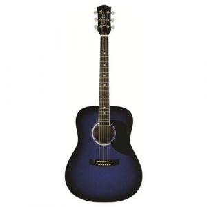Eko Music Ranger 6 Eq Guitare acoustique Dreadnought 6 cordes Noir, Bleu