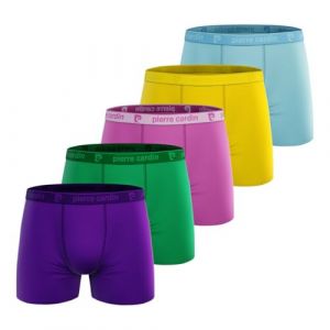 Pierre Cardin Boxer Homme Coton, Caleçon Homme Naturel et Hypoallergénique (Lot de 5) M