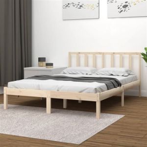 VidaXL Cadre de lit Bois de pin massif 160x200 cm