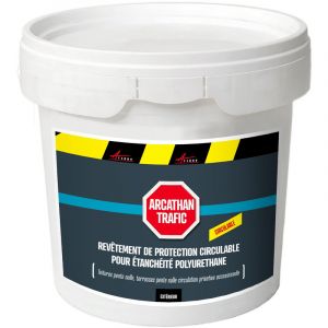 Arcane industries Résine de finition circulable polyurethane pour etancheite toiture plate, 4 kg - GRIS