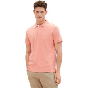 Tom Tailor 1031006 Polo, 12642-Rose Corail Hazy, S Homme