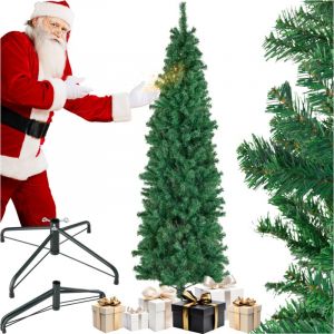 TecTake Sapin de No&euml;l artificiel comete, aspect naturel - en vert, sapin artificiel, plastique 210 cm