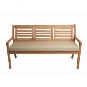 Setgarden - Coussin de banc de jardin 130x50x7cm assise, coussin de balancelle de jardin Beige, coussin d'assise plat, coussin de banc de jardin