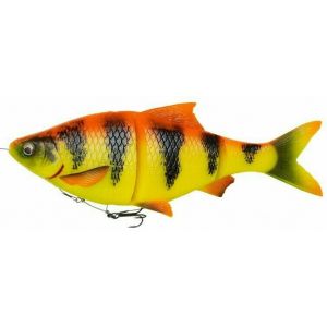 Savage Gear 4D Line Thru Roach - Poisson en caoutchouc pour la p&ecirc;che au brochet, pour le remorquage et la p&ecirc;che au lancer, Swimbait pour brochet, Big Bait, mod&egrave;le Golden Ambulance 18 cm 80 g