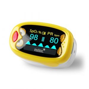 Pulox PO-210B - Akkubetriebenes Kinderpulsoximeter mit Warnfunktion