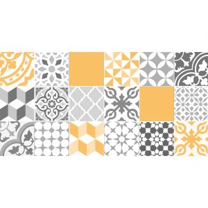 Viniliko Tapis, Vinyle, Jaune, 50 x 100 x 3 cm