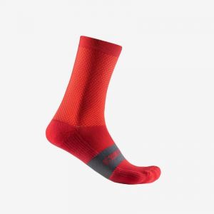Castelli Espresso 15 Sock - Chaussettes vélo Rich Red Unique