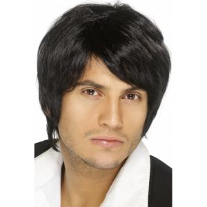 Perruque boys band noire