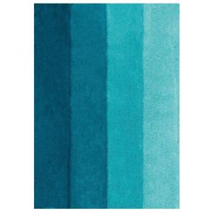 Image de Spirella Tapis de bain FOUR 60x90cm Pétrole Tapis de bain FOUR - 60x90cm - Polyester et acrylique - Hauteur de fibre de 20 et 25 mm - Pétrole