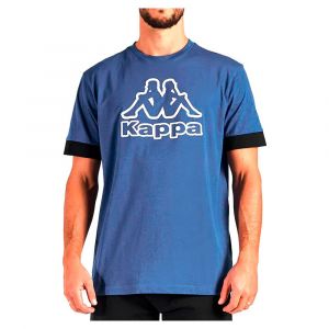 Kappa T-shirt Manche Courte Dlot M Blue Sapphire / Black