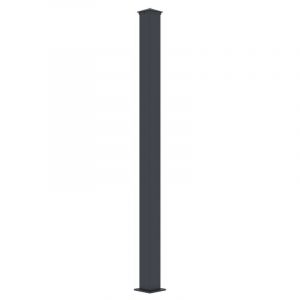 Pilier pour portail en aluminium - L15 cm x H190 cm - anthracite - NERETO
