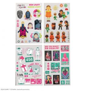 Cinereplicas Squid Game - Pack d'autocollants Squid Game