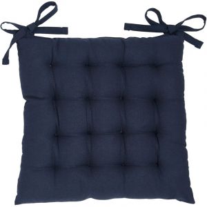 Today Coussin en coton pour chaise de cuisine COMFORT, &agrave; nouer, 38 x 38 cm