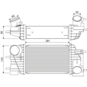 Valeo Intercooler, échangeur pour NISSAN: Juke (Ref: 822919)
