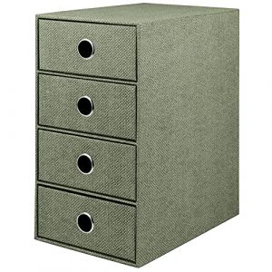 R&ouml;ssler Papier 1524452674 - S.O.H.O. Bo&icirc;te &agrave; 4 tiroirs pour DIN A5, avec trou de poign&eacute;e, Special line Sage, 250 x 175 x 320 mm, 1 pi&egrave;ce