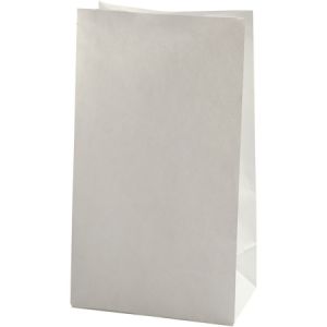 Image de Creotime Sachet en papier Blanc - 15 x 27 x 9 cm - 100 pcs