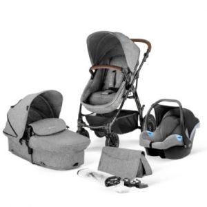 Kinderkraft Poussette combinée Trio MOOV - Multifonctions - Gris Foncé