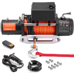 Treuil Électrique-Duoku-D'une Capacité De 13500 Lb-Étant Un Treuil De Camion 12 V Cc-Avec Un Guide-Câble En Aluminium