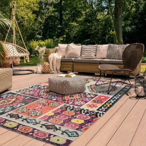 Image de Unamourdetapis Tapis exterieur 120x170 cm Rectangulaire EXT LAHORS Multicolore Terrasse, jardin adapté au chauffage par le sol