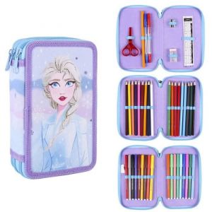 Image de Grand Étui à Crayons remplie | Disney Frozen | Enfants Trousse École