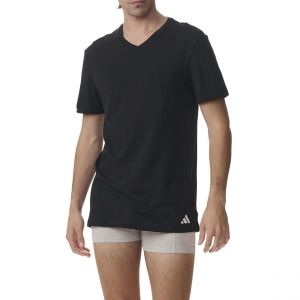 Eminence Lot de 3 tee-shirts homme col V Active Core Cotton Adidasport noir en coton