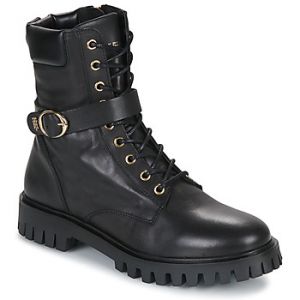 Image de Tommy Hilfiger Bottes à Lacets à Boucle, Tendance Femme, Noir, 37 EU