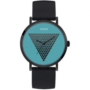 Image de Guess Imprint W1161G6 Montre pour Homme Noir-Turquoise Taille 44 mm 8607