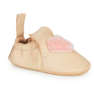Easy Peasy Chaussons enfant BLUBLU COEUR Beige - Taille 25,26,27
