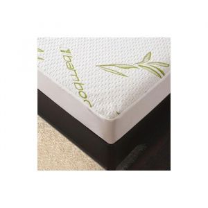 Univers d&eacute;cor Prot&egrave;ge matelas Bambou imperm&eacute;able 160 x 200 cm bonnet 35 cm