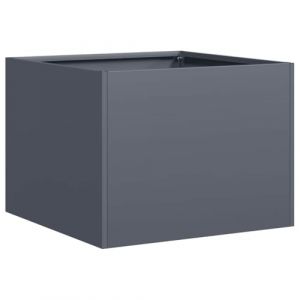 VidaXL Jardinière anthracite 40x40x30 cm acier