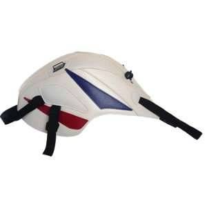 Bagster Tapis de réservoir blanc/pointes bleues et rouges (1609G) Honda CBR 125