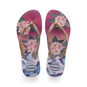 Image de Havaianas Tongs Slim Tropical Sunset Imprim&eacute; Fleurs - Taille 35/36;37/38;39/40;41/42