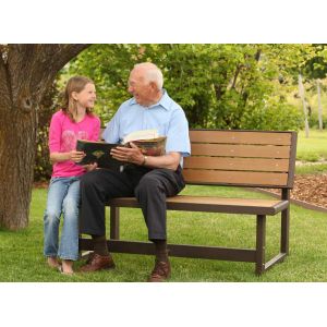 Image de Lifetime Banc/table de jardin pique-nique en résine 141 cm