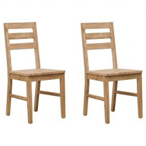 VidaXL Chaises de salle à manger 2 pcs Bois d'acacia massif