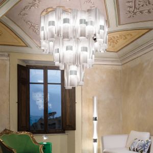 Slamp La Lollo XL suspension LED, &Oslash;80cm, blanche