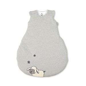 Sterntaler Gigoteuse Stanley le Mouton pour Bébés, Fermeture Eclair et boutons, Taille : 50/56, Gris