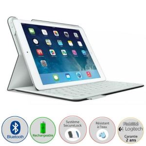 Logitech FabricSkin - Etui folio avec clavier pour iPad Air