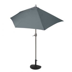 Image de Mendler Parasol Parla en alu micycle, Parasol de Balcon UV 50+ ~ 300cm Anthracite avec Pied