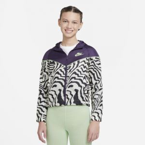 Nike Veste imprimée Sportswear Windrunner pour Fille plus âgée - Pourpre - Taille XL - Female