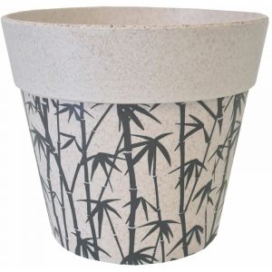 United Labels Cache pot de fleurs motif bambous en bambou